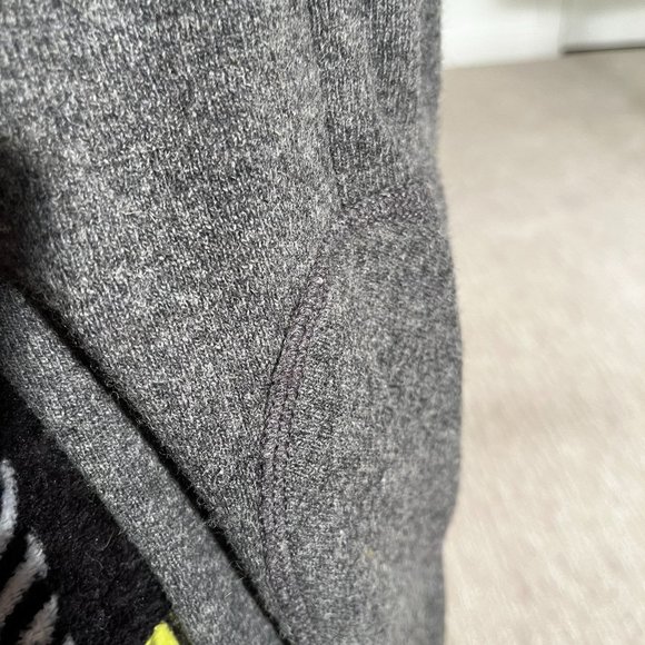 Banana Republic Grey Wool Knit Blazer Size 4 Italian Fabric - Picture 13 of 13